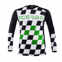 ACER. JERSEY MX START AND FINISH-WHITE/GREEN